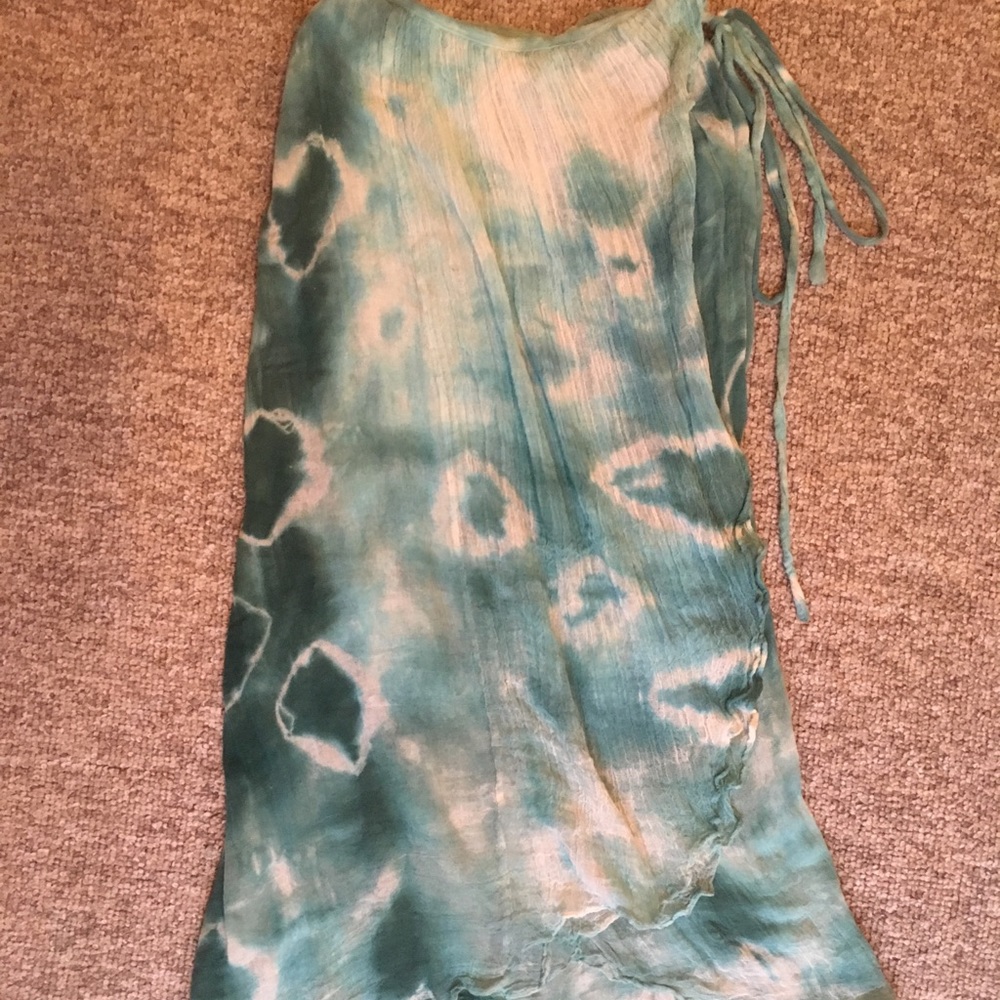 Tie-dye wrap skirt from Planet Blue.